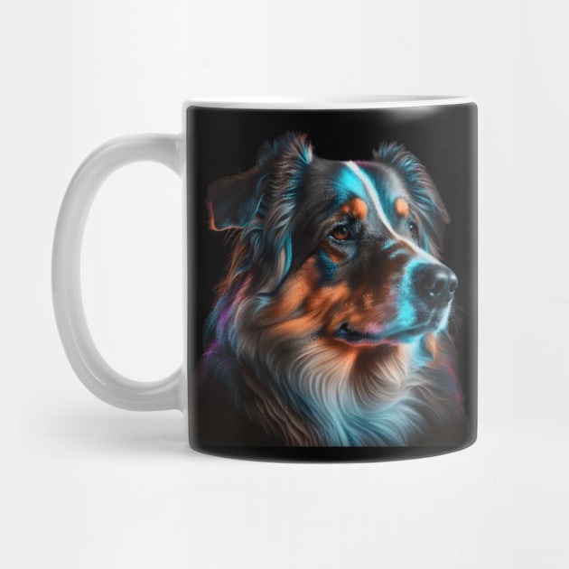 Neon Australian Shepard by Sygluv